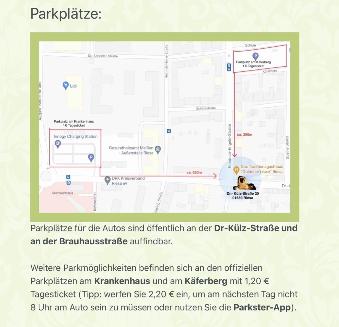 Traditionsgasthaus Goldener Loewe Riesa Restaurant & Pension エクステリア 写真